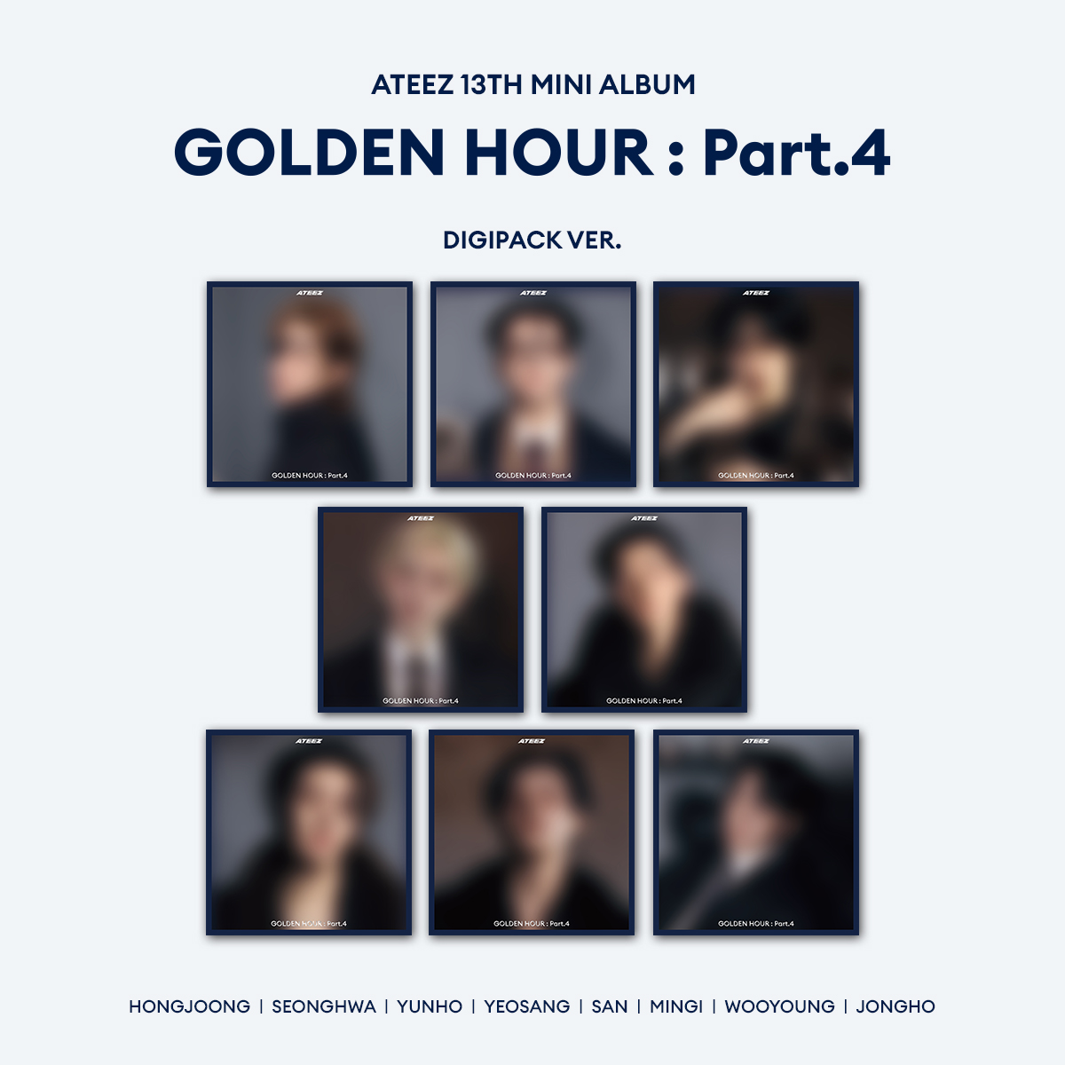ATEEZ 13TH MINI ALBUM [GOLDEN HOUR : Part.4] (DIGIPACK VER